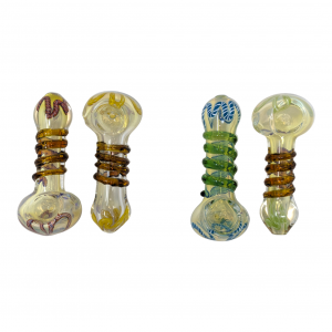 3.25" Silver Fumed R4 Art Hand Pipe (Pack of 2) [SDK504] 